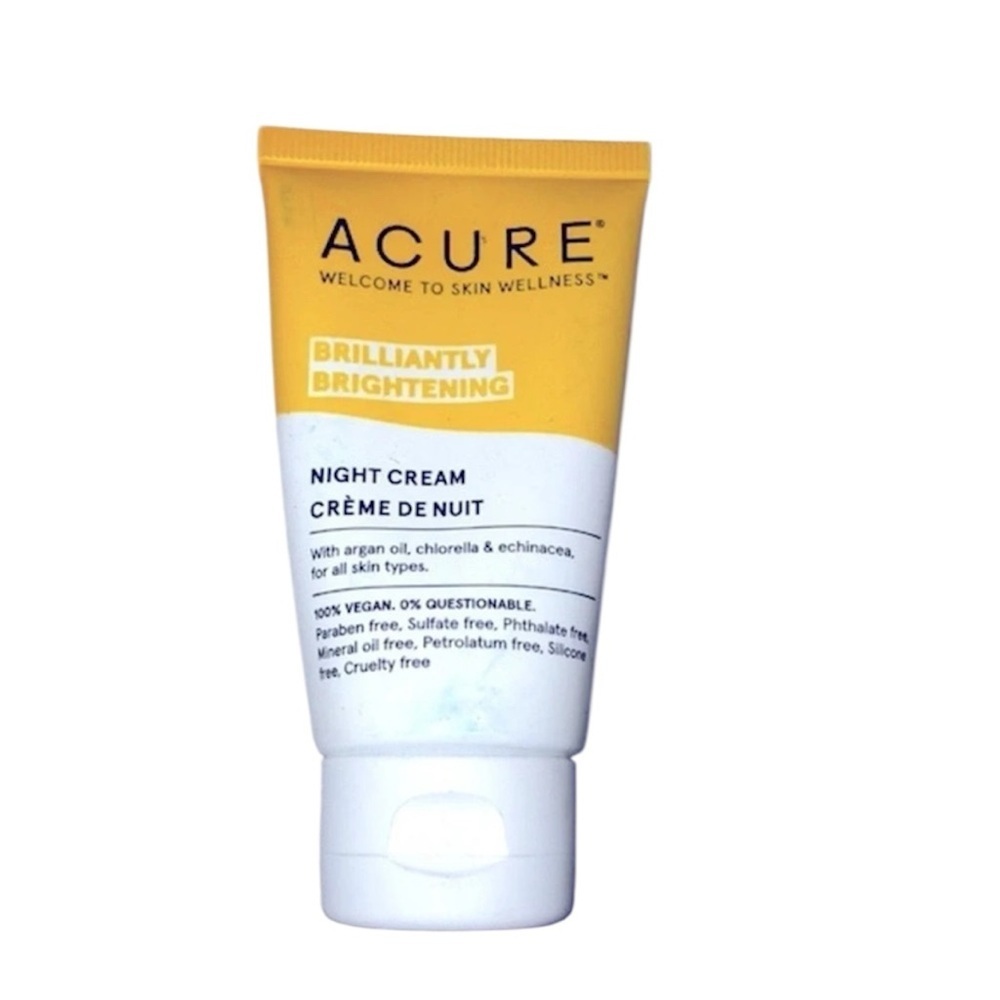Acure brilliantly brightening night cream